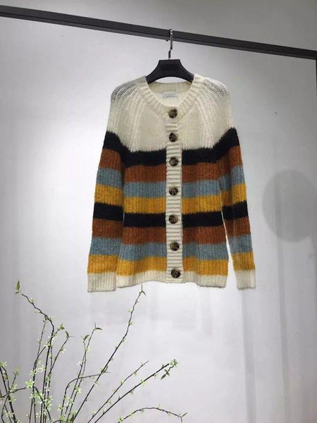 women's knits & tees elfstyl ladies mohair wool blend contrast stripe big round buttoned jumper cardigan - autumn winter warmer knittin, White
women's knits & tees elfstyl ladies mohair wool blend contrast stripe big round buttoned jumper cardigan - autumn winter warmer knittin, White