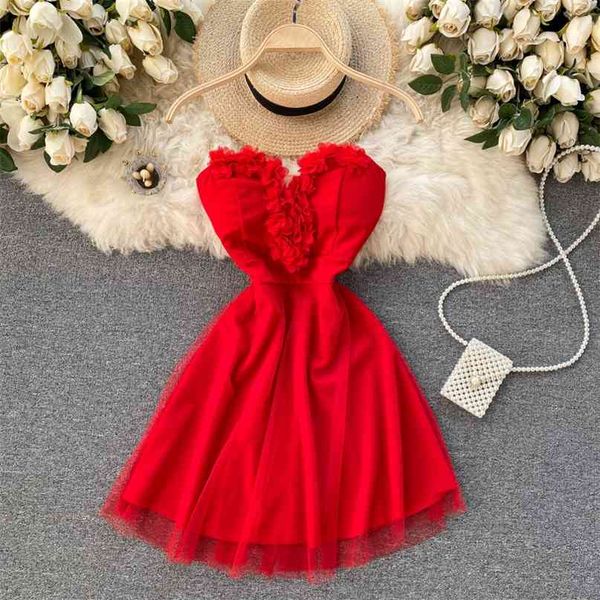 korean sweet 3d flower breast pad a-line dress women fashion sleeveless solid color vestido de mujer r613 210527, Black;gray
korean sweet 3d flower breast pad a-line dress women fashion sleeveless solid color vestido de mujer r613 210527, Black;gray