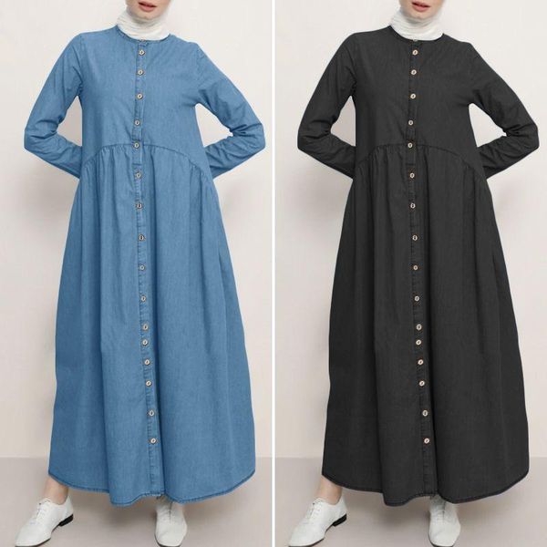 casual dresses plus size fashion demin blue shirt dress women's muslim sundress zanzea 2021 long maxi vestidos female button robe femme, Black;gray
casual dresses plus size fashion demin blue shirt dress women's muslim sundress zanzea 2021 long maxi vestidos female button robe femme, Black;gray