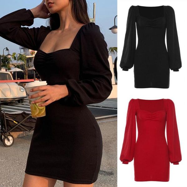 casual dresses lantern sleeve dress right-angle shoulder bodycon square collar mini party fashionable lady 2021 elegant sexy, Black;gray
casual dresses lantern sleeve dress right-angle shoulder bodycon square collar mini party fashionable lady 2021 elegant sexy, Black;gray