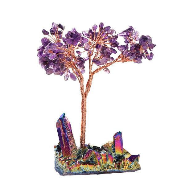 decorative objects & figurines 1pc natural crystal stone amethyst quartz rainbow cluster specimen lucky tree healing tablehome office de
decorative objects & figurines 1pc natural crystal stone amethyst quartz rainbow cluster specimen lucky tree healing tablehome office de