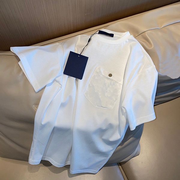 luxury design summer light ripe jacquard pocket round neck short sleeve women's fashion simple t-shirt l1207, White
luxury design summer light ripe jacquard pocket round neck short sleeve women's fashion simple t-shirt l1207, White