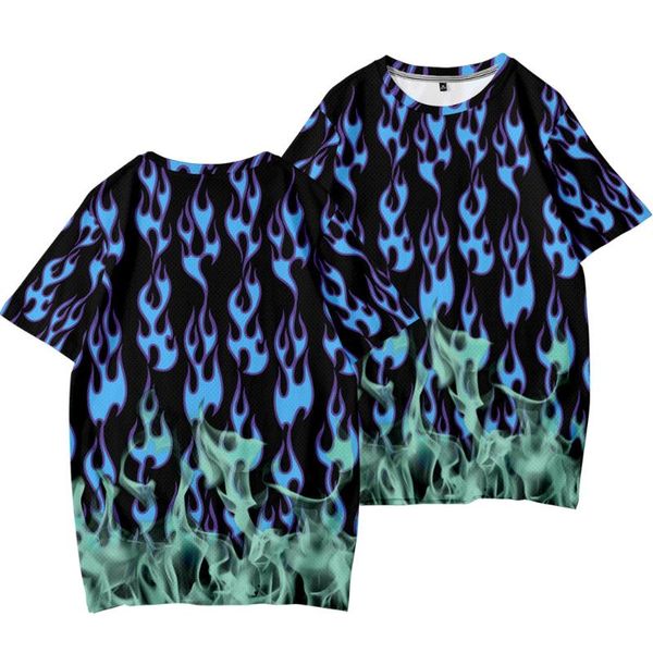 fashion summer men's blue green fire printing casual t-shirt round neck clothing large size s-6xl t-shirts, White;black
fashion summer men's blue green fire printing casual t-shirt round neck clothing large size s-6xl t-shirts, White;black