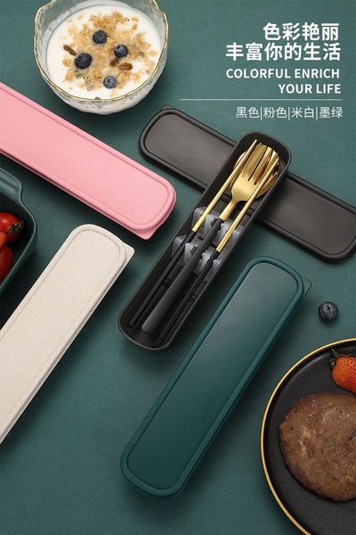 3pcs 304 stainless steel cutlery set portable fork spoon and chopsticks dinnerware gold outdoor travel camping sets
3pcs 304 stainless steel cutlery set portable fork spoon and chopsticks dinnerware gold outdoor travel camping sets