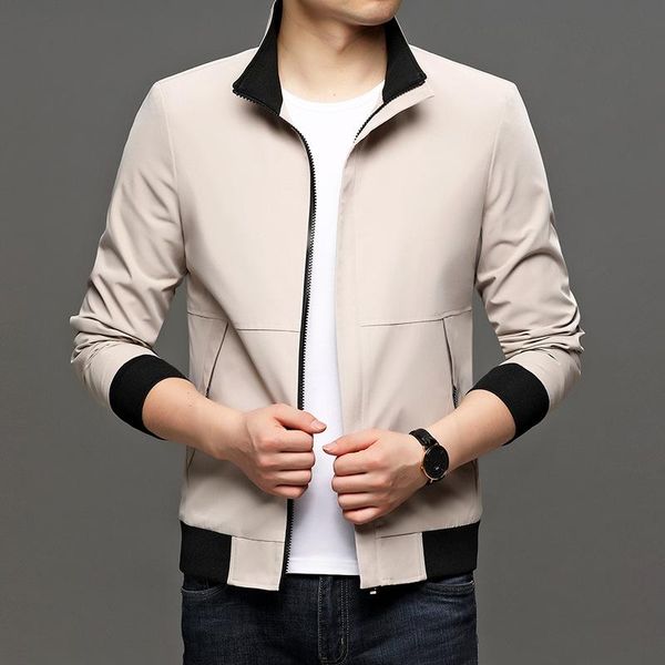 male black clothing men's autumn and spring busines casual solid jackets men regular fit mandarin collar jacket, Black;brown
male black clothing men's autumn and spring busines casual solid jackets men regular fit mandarin collar jacket, Black;brown