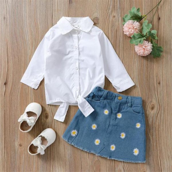 clothing sets boiiwant 1-5y fashion solid color long sleeve shirt and daisy denim short skirt autumn summer dress casual girls outfit, White
clothing sets boiiwant 1-5y fashion solid color long sleeve shirt and daisy denim short skirt autumn summer dress casual girls outfit, White