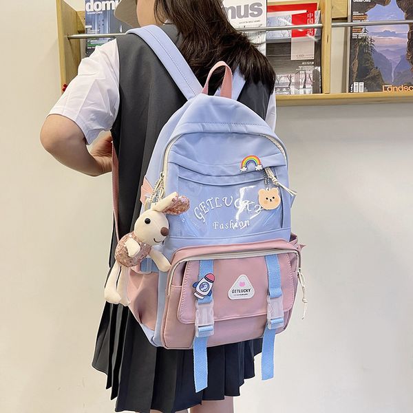 designer handbags contrast color lovely bag female ins 2021 korean version junior middle school students high capacity backpack
designer handbags contrast color lovely bag female ins 2021 korean version junior middle school students high capacity backpack