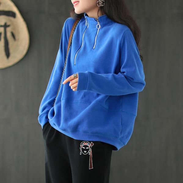 women's hoodies & sweatshirts autumn spring swetshirts women casual solid color zippers loose female pullovers, Black
women's hoodies & sweatshirts autumn spring swetshirts women casual solid color zippers loose female pullovers, Black