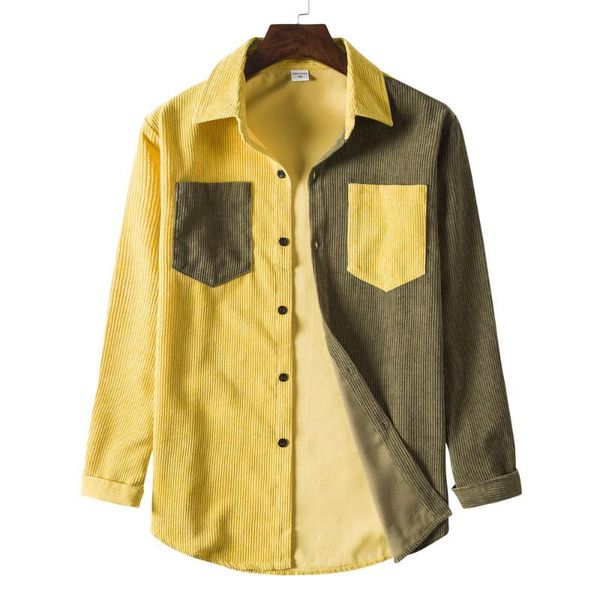 men's casual shirts men shirt corduroy autumn winter 2021 warm color block fashion pocket lapel neck male loose thick clothing, White;black
men's casual shirts men shirt corduroy autumn winter 2021 warm color block fashion pocket lapel neck male loose thick clothing, White;black