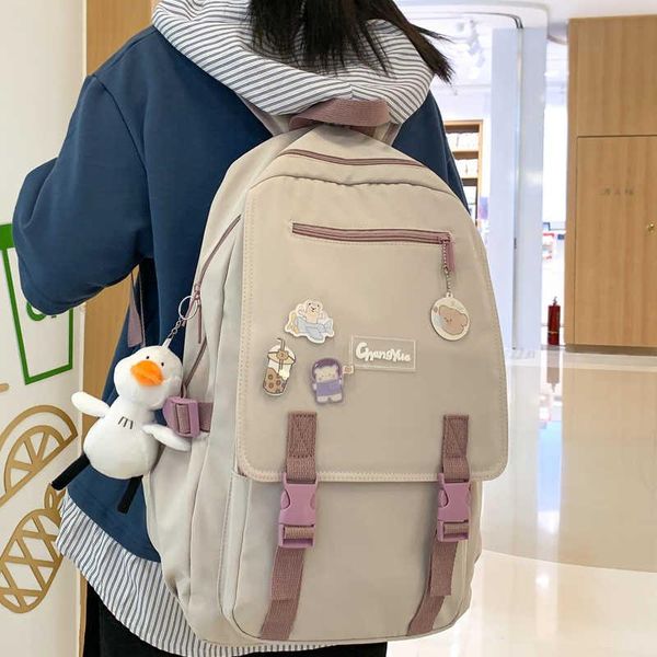 backpack dwaterproof female nylon water buckle korean travel bag ability college girls knapsack
backpack dwaterproof female nylon water buckle korean travel bag ability college girls knapsack