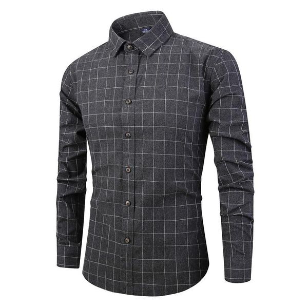men's casual shirts selling 2021 spring japanese retro long sleeve plaid shirt pure cotton wild large size clothing, White;black
men's casual shirts selling 2021 spring japanese retro long sleeve plaid shirt pure cotton wild large size clothing, White;black
