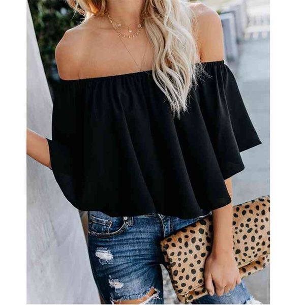 kayotuas women blouse solid color shirts off-the-shoulder ruffle slim casual summer loose streetwear 210522, White
kayotuas women blouse solid color shirts off-the-shoulder ruffle slim casual summer loose streetwear 210522, White