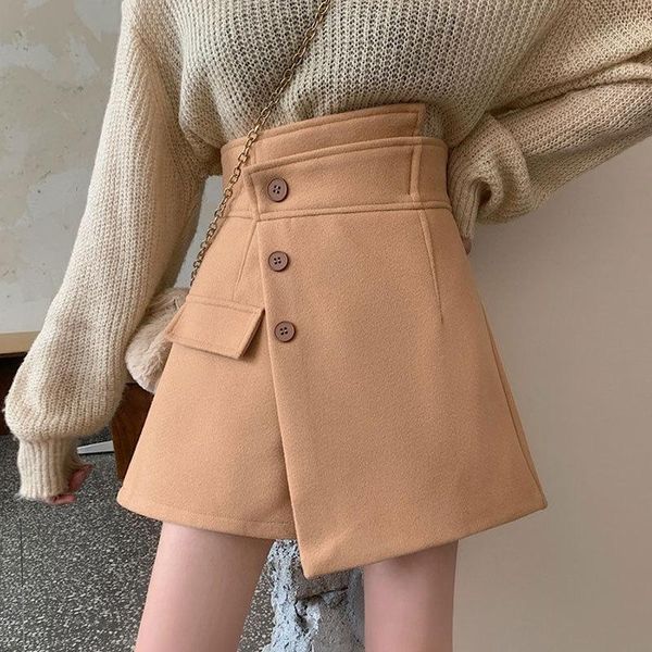 skirts 2021 spring autumn single-breasted plaid shorts womens korean vintage woolen goethe casual thicken mini skirt ins, Black
skirts 2021 spring autumn single-breasted plaid shorts womens korean vintage woolen goethe casual thicken mini skirt ins, Black