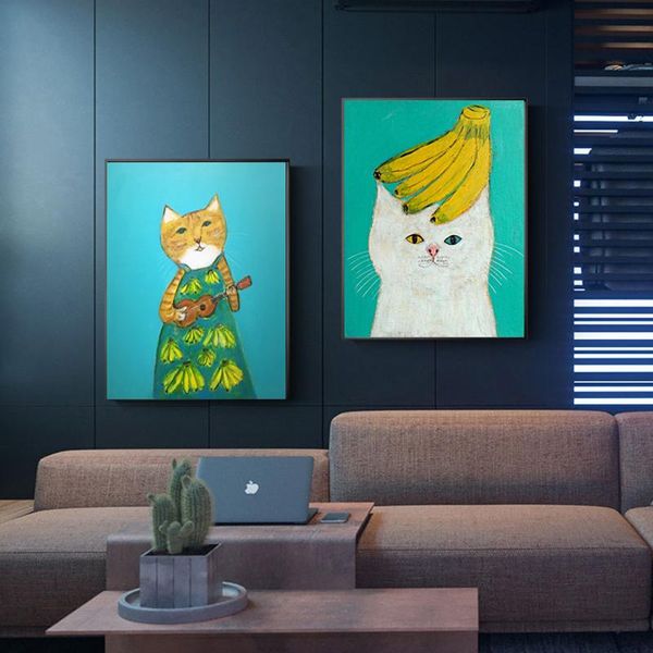 paintings cartoon cute cat modern posters and prints canvas painting wall home decoration kindergarten
paintings cartoon cute cat modern posters and prints canvas painting wall home decoration kindergarten