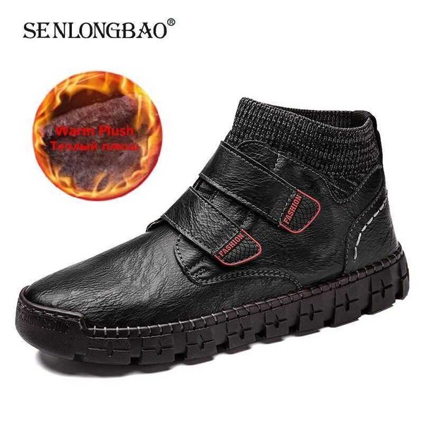 brand winter men boots plush warm snow fashion leather waterproof ankle outdoor work 's motorcycle 210619, Black
brand winter men boots plush warm snow fashion leather waterproof ankle outdoor work 's motorcycle 210619, Black