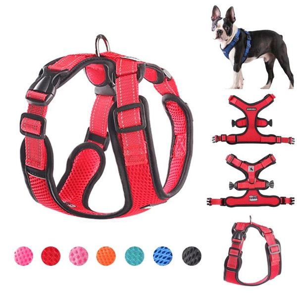 dog harness vest no pull mesh reflective harnesses for small medium large dogs pet training product chihuahua pug collars & leashes
dog harness vest no pull mesh reflective harnesses for small medium large dogs pet training product chihuahua pug collars & leashes