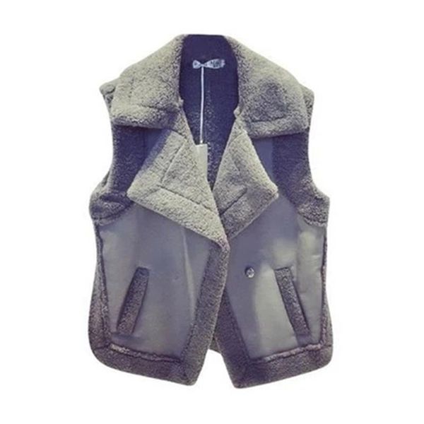 women's vests thick biker jacket vest women autumn winter sleeveless lamb fur waistcoat casual faux coat female ns723, Black;white
women's vests thick biker jacket vest women autumn winter sleeveless lamb fur waistcoat casual faux coat female ns723, Black;white