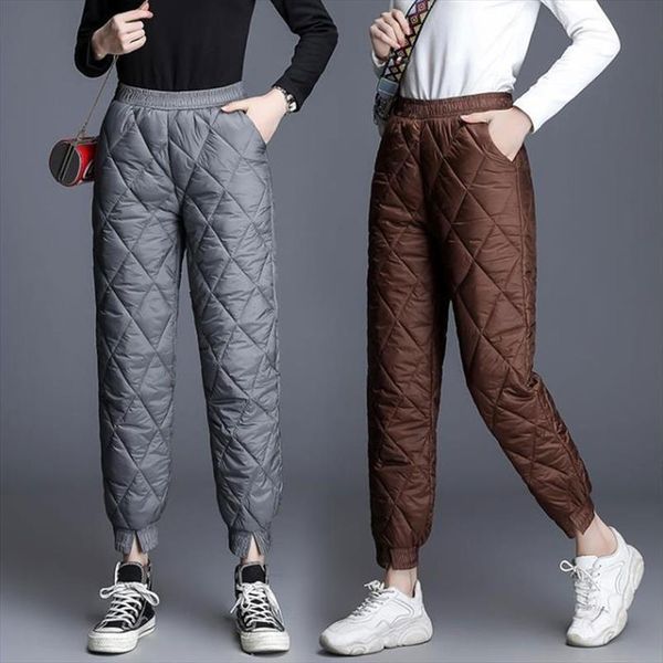 winter fashion high waist long womens capri padded down cotton harem, Black;white
winter fashion high waist long womens capri padded down cotton harem, Black;white