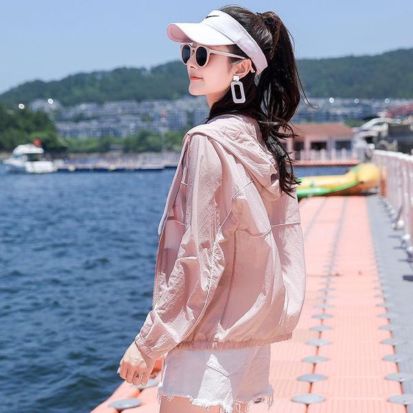 women's blouses & shirts summer female fashion hooded long sleeve plus size sun protection blouse women loose solid color thin short y, White
women's blouses & shirts summer female fashion hooded long sleeve plus size sun protection blouse women loose solid color thin short y, White