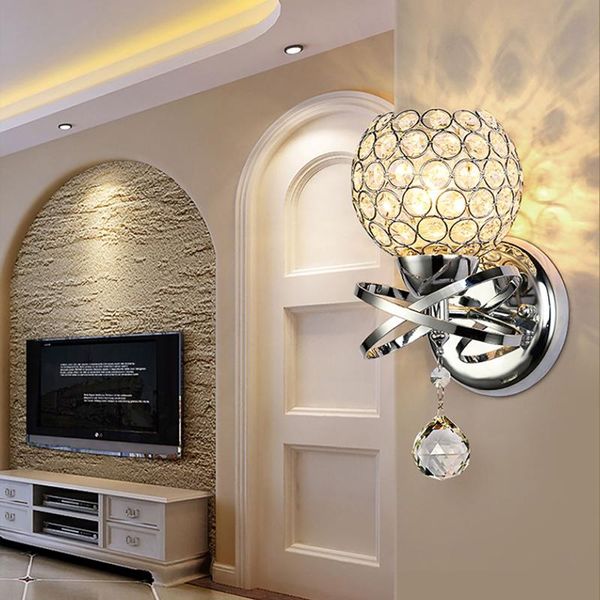wall lamps sconce lamp ac85-250v crystal lights modern stainless steel base lighting style lamparas de pared
wall lamps sconce lamp ac85-250v crystal lights modern stainless steel base lighting style lamparas de pared