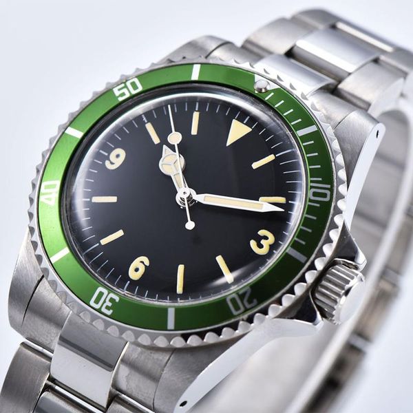 wristwatches 40mm men's automatic mechanical watches luminous pointer 316l stainless steel case with aluminum bezel acrylic glass, Slivery;brown
wristwatches 40mm men's automatic mechanical watches luminous pointer 316l stainless steel case with aluminum bezel acrylic glass, Slivery;brown