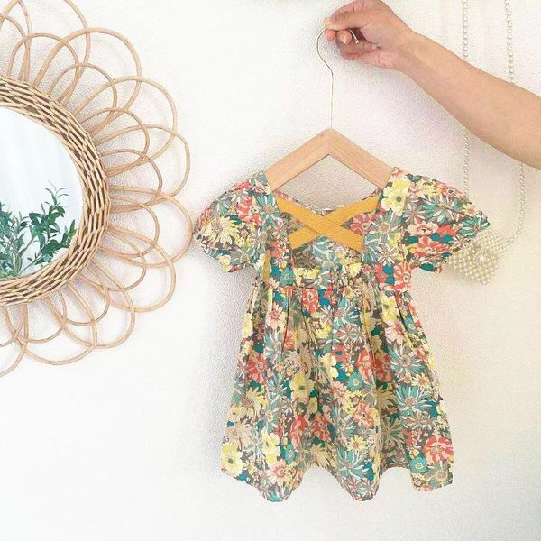 girls dress summer 2021 korean style fashion children retro floral short-sleeved clothing baby girl toddler princess dresses girl's, Red;yellow
girls dress summer 2021 korean style fashion children retro floral short-sleeved clothing baby girl toddler princess dresses girl's, Red;yellow