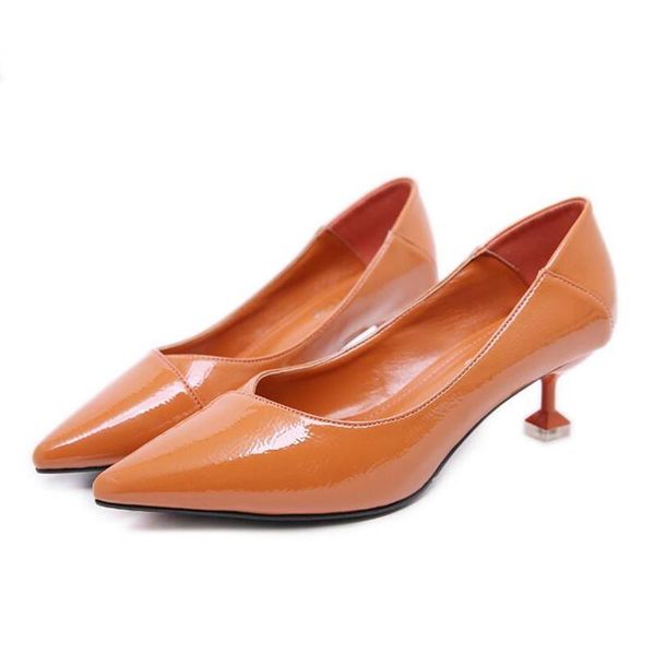 fashion patent leather high heels women pumps pointed toe pump stiletto shoes weeding office career elegant femme dress, Black
fashion patent leather high heels women pumps pointed toe pump stiletto shoes weeding office career elegant femme dress, Black