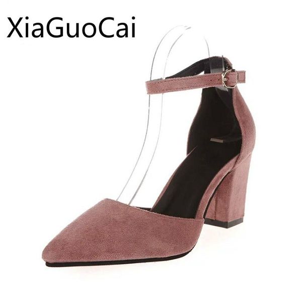 dress shoes fashion suede women pumps summer pointed toe high heels for girl buckle leisure lu4 35, Black
dress shoes fashion suede women pumps summer pointed toe high heels for girl buckle leisure lu4 35, Black
