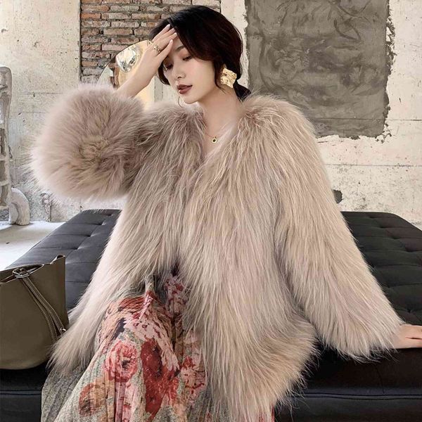 women's fur & faux jacket coat autumn and winter ry clothing overcoat veste femme lvpe, Black
women's fur & faux jacket coat autumn and winter ry clothing overcoat veste femme lvpe, Black