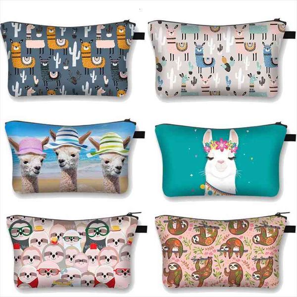 funny animal alpaca pattern cosmetic bag case cute storage women makeup bags llama sloth organizer for travel
funny animal alpaca pattern cosmetic bag case cute storage women makeup bags llama sloth organizer for travel