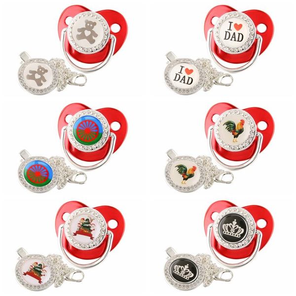 pacifiers# i love mum dad baby pacifier born silicone metallic red bling infant nipple bpa soother dummy wholesale 
pacifiers# i love mum dad baby pacifier born silicone metallic red bling infant nipple bpa soother dummy wholesale