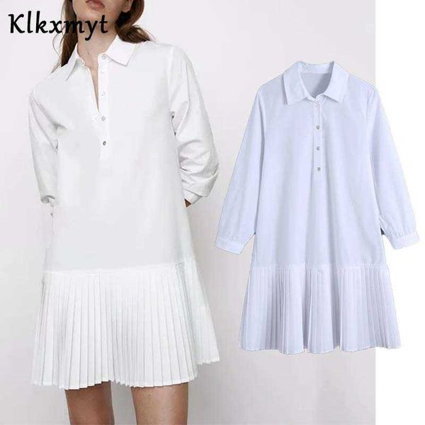 klkxmyt spring za dress white pleated mini women fashion button loose casual es woman ruched ladies es 210527, Black;gray
klkxmyt spring za dress white pleated mini women fashion button loose casual es woman ruched ladies es 210527, Black;gray