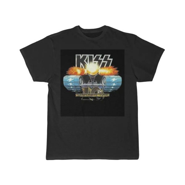 kiss 10th anniversary tour creatures of the night tank short sleeve tee, White;black
kiss 10th anniversary tour creatures of the night tank short sleeve tee, White;black