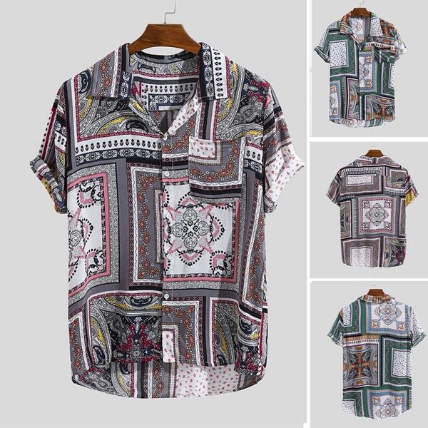 men's casual shirts women vintage ethnic graphic printed turn down collar short sleeve loose shirt summer blouse, White;black
men's casual shirts women vintage ethnic graphic printed turn down collar short sleeve loose shirt summer blouse, White;black