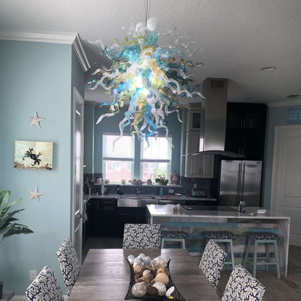 Modern Chandelier Pendants Lamps Fixtures Multi Color Dining Room Hand Blown Glass Chandeliers Lamp
Modern Chandelier Pendants Lamps Fixtures Multi Color Dining Room Hand Blown Glass Chandeliers Lamp