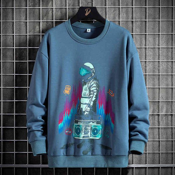 hoodies sweater fleece 2021 men's autumn and winter korean version tide brand fashion printing astronaut loose pullover round neck wear, Black
hoodies sweater fleece 2021 men's autumn and winter korean version tide brand fashion printing astronaut loose pullover round neck wear, Black