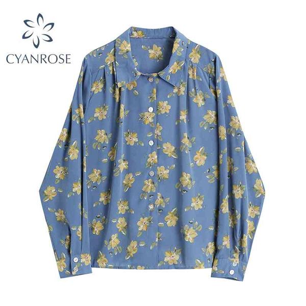 women vintage fashion flower casual blouse shirts autumn long sleeve elegant loose outwear harajuku female shirt 210417, White
women vintage fashion flower casual blouse shirts autumn long sleeve elegant loose outwear harajuku female shirt 210417, White