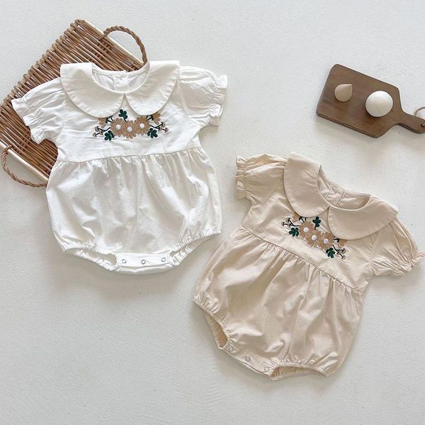 rompers summer baby girl floral embroidery short sleeve cotton bodysuits born jumpsuit overall infant girls clothes, Blue
rompers summer baby girl floral embroidery short sleeve cotton bodysuits born jumpsuit overall infant girls clothes, Blue