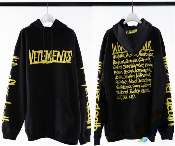 men's hoodies & sweatshirts 20fw vetements hoodie with female male hood 1:1:1 upper yellow version graffiti world tour vtm pullovers sw, Black
men's hoodies & sweatshirts 20fw vetements hoodie with female male hood 1:1:1 upper yellow version graffiti world tour vtm pullovers sw, Black