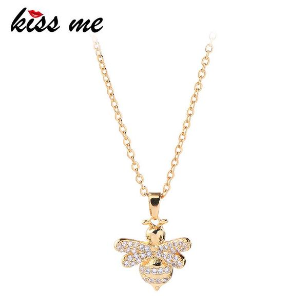 pendant necklaces kiss me gold color insect zircon necklace for women fashion jewelry, Silver
pendant necklaces kiss me gold color insect zircon necklace for women fashion jewelry, Silver