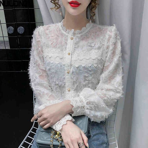 chic fashion french retro women blousas autumn spring lace patchwork puff sleeve chiffon shirts mujer stand collar blouses 210514, White
chic fashion french retro women blousas autumn spring lace patchwork puff sleeve chiffon shirts mujer stand collar blouses 210514, White