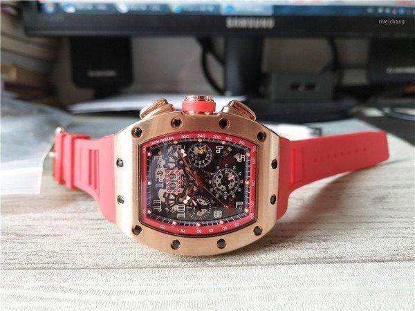 wristwatches men's sport watch luxury automatic mechanical wristwatch skeleton dial white rubber strap transparent glass back, Slivery;brown
wristwatches men's sport watch luxury automatic mechanical wristwatch skeleton dial white rubber strap transparent glass back, Slivery;brown