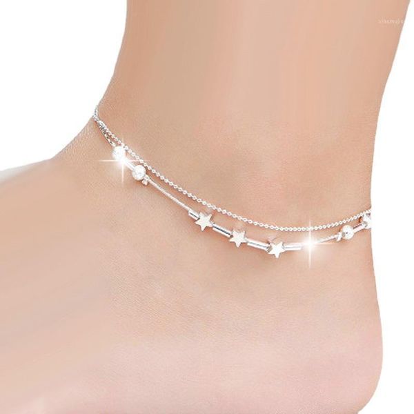 anklets anklet women fashion jewelry double-layer bead star silver plated foot chain wholesale1, Red;blue
anklets anklet women fashion jewelry double-layer bead star silver plated foot chain wholesale1, Red;blue