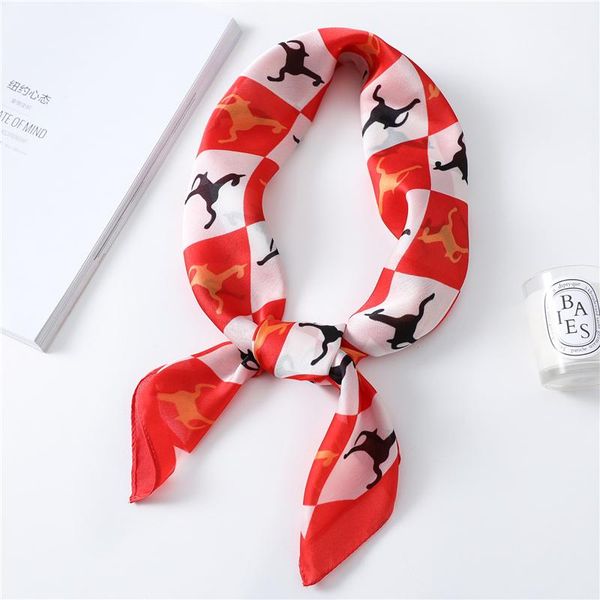scarves cartoon animal pattern silk scarf women 2021 spring fashion plaid brand designer shawls lady neck scarfs bandana, Blue;gray
scarves cartoon animal pattern silk scarf women 2021 spring fashion plaid brand designer shawls lady neck scarfs bandana, Blue;gray