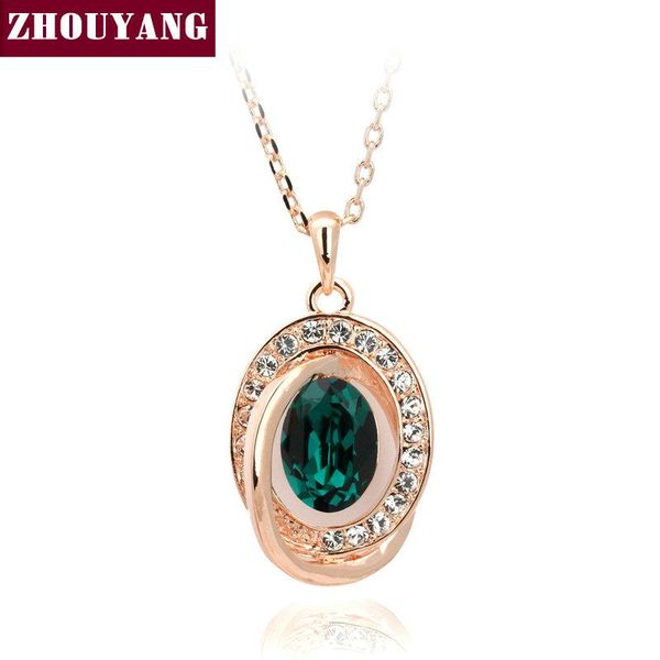 pendant necklaces zhouyang luxury multi cz rose gold color fashion jewelry made with austria crystal zyn458, Silver
pendant necklaces zhouyang luxury multi cz rose gold color fashion jewelry made with austria crystal zyn458, Silver