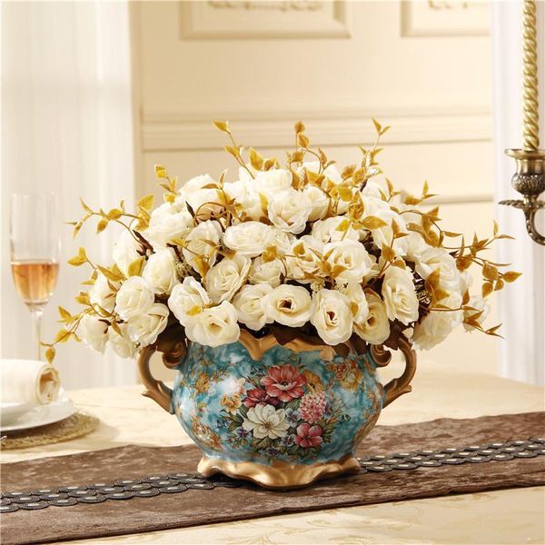 vases handmade resin vintage vase with flower printing emboss pot two handles and artificial modern home ornaments
vases handmade resin vintage vase with flower printing emboss pot two handles and artificial modern home ornaments