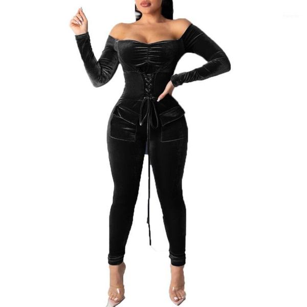 women's jumpsuits & rompers women fashion slim solid print collar eyelet corset long sleevejumpsuit set long-sleeved one-line jumpsuit, Black;white
women's jumpsuits & rompers women fashion slim solid print collar eyelet corset long sleevejumpsuit set long-sleeved one-line jumpsuit, Black;white