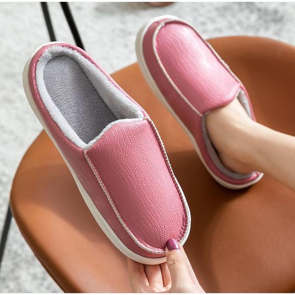 women winter slippers ladies warm plush fashion shoes home couple shoe indoor pu leather casual flats female footwear, Black
women winter slippers ladies warm plush fashion shoes home couple shoe indoor pu leather casual flats female footwear, Black
