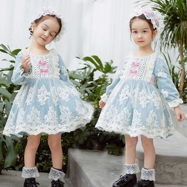 girl's dresses 2pcs dress spanish baby girl boutique embroidery lolita princess dresse blue lace birthday party for floral baptism, Red;yellow
girl's dresses 2pcs dress spanish baby girl boutique embroidery lolita princess dresse blue lace birthday party for floral baptism, Red;yellow