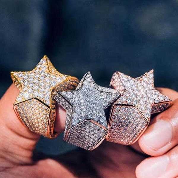 cluster rings 2021 3 style big punk full shine zircon star for women men gold/rose gold/silver color female jewelry party gifts, Golden;silver
cluster rings 2021 3 style big punk full shine zircon star for women men gold/rose gold/silver color female jewelry party gifts, Golden;silver